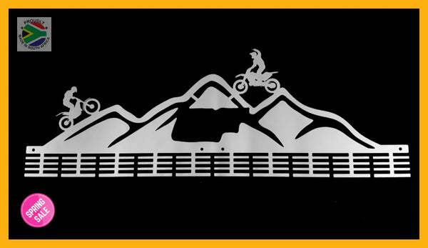 Mountain Scrambler 80 Tier Medal Hanger Stainless Steel Brush Finish Sports Medal Hangers