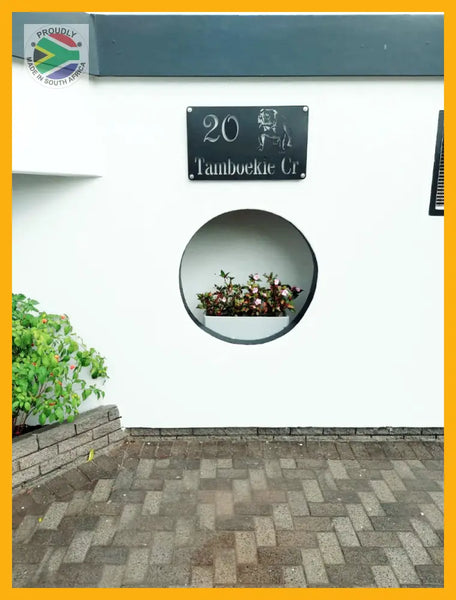 Bulldog House Sign Wall Art