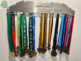 Comrades Back 2 Personalised Medal Hanger Stainless Steel Brush Finish Sports Medal Hangers