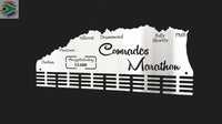 Comrades Marathon Up Run Personalised 48 Tier Medal Hanger Stainless Steel Brush Finish Sports