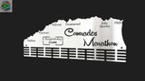 Comrades Marathon Up Run Personalised 48 Tier Medal Hanger Stainless Steel Brush Finish Sports