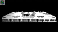 Comrades Back 2 Personalised Medal Hanger Stainless Steel Brush Finish Sports Medal Hangers