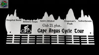 Cape Argus Cycle Tour Club 21 Plus.. 48 Tier Medal Hanger Stainless Steel Brush Finish Sports Medal
