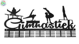 Gimnastiek Mens Artistic Gymnastics 56 Tier Medal Hanger Black Sports Medal Hangers