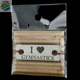 I Love Gymnastics Individual Shoelace Tag Shoe Lace Tags