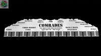Comrades Back 2 Personalised Medal Hanger Stainless Steel Brush Finish Sports Medal Hangers