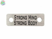 Strong Mind Body Individual Shoelace Tag Shoe Lace Tags