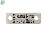 Strong Mind Body Individual Shoelace Tag Shoe Lace Tags