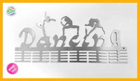 Mixed Dancing 48 Tier Medal Hanger Stainless Steel Brush Finish Sports Medal Hangers