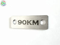 90 Km Individual Shoelace Tag Shoe Lace Tags