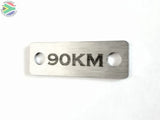 90 Km Individual Shoelace Tag Shoe Lace Tags