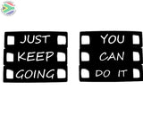 Just Keep Going You Can Do It Shoelace Tag Set Shoe Lace Tags