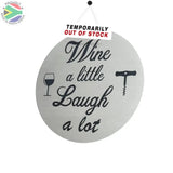 Wine Coasters Laser Etched In Stainless Steel A Little Laugh Lot