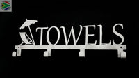 Towels Deckchair 4 Hook Towel Hanger Home Décor