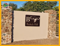 Buffalo House Sign Wall Art