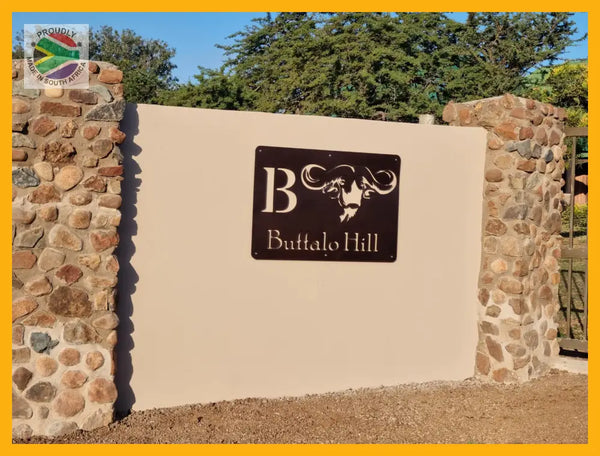 Buffalo House Sign Wall Art