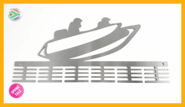 Rubber Duck Racing 48 Tier Medal Hanger Stainless Steel Brush Finish Sports Medal Hangers