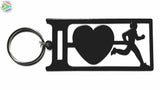 I Love Running Man Key Ring Rings
