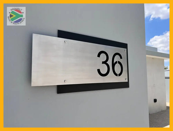 House Sign With Backing Plate
