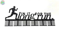 In It For The Long Run 48 Tier Medal Hanger Black Sports Medal Hangers