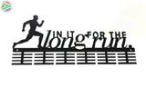 In It For The Long Run 48 Tier Medal Hanger Black Sports Medal Hangers