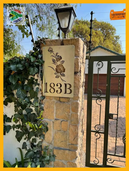 Flower House Sign Designs Wall Art