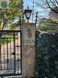 Rose Street House Number Sign Wall Art