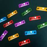 I Love Gymnastics Individual Shoelace Tag Shoe Lace Tags